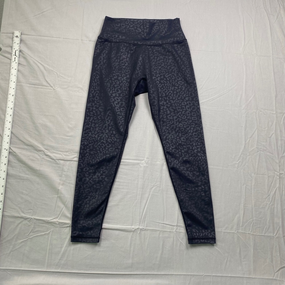 Buffbunny Collection High Waisted Leopard Print Leggings Yoga Womens Black 7/8